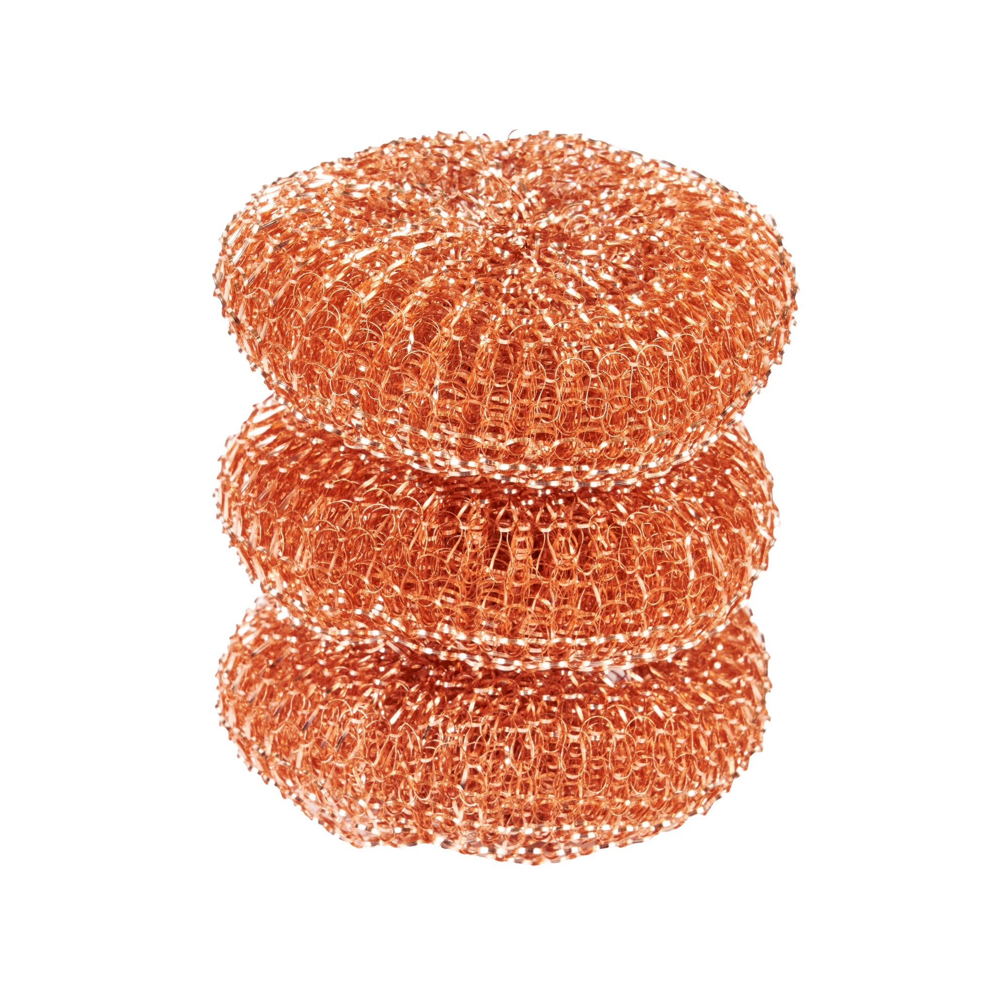 Clean Tek Professional Copper-Coated Steel Scrubber - 3 count box