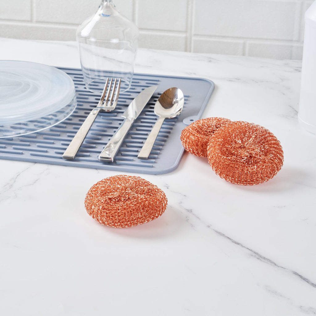 Clean Tek Professional Copper-Coated Steel Scrubber - 3 count box