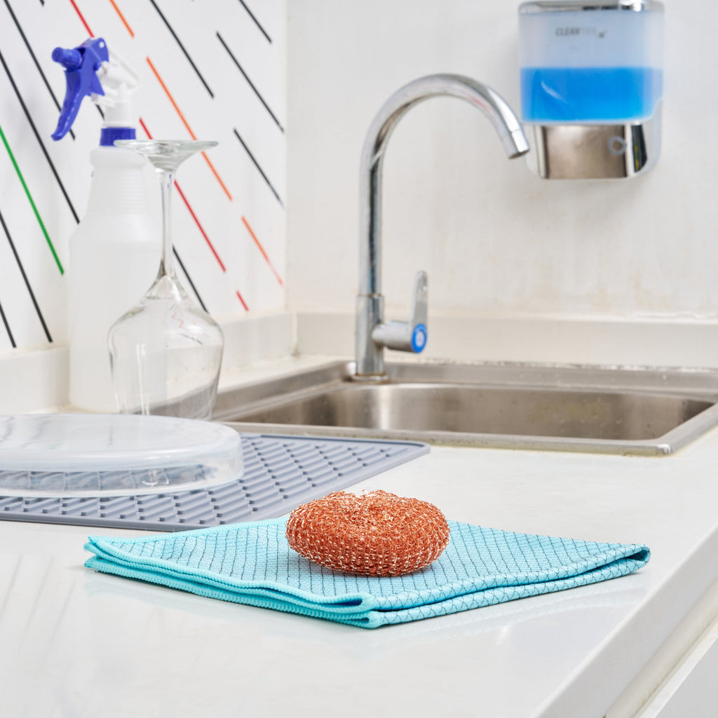 Clean Tek Professional Copper-Coated Steel Scrubber - 3 count box