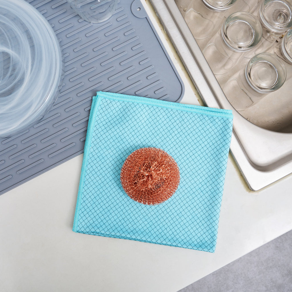 Clean Tek Professional Copper-Coated Steel Scrubber - 3 count box