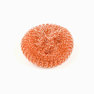 Clean Tek Professional Copper-Coated Steel Scrubber - 120 count box