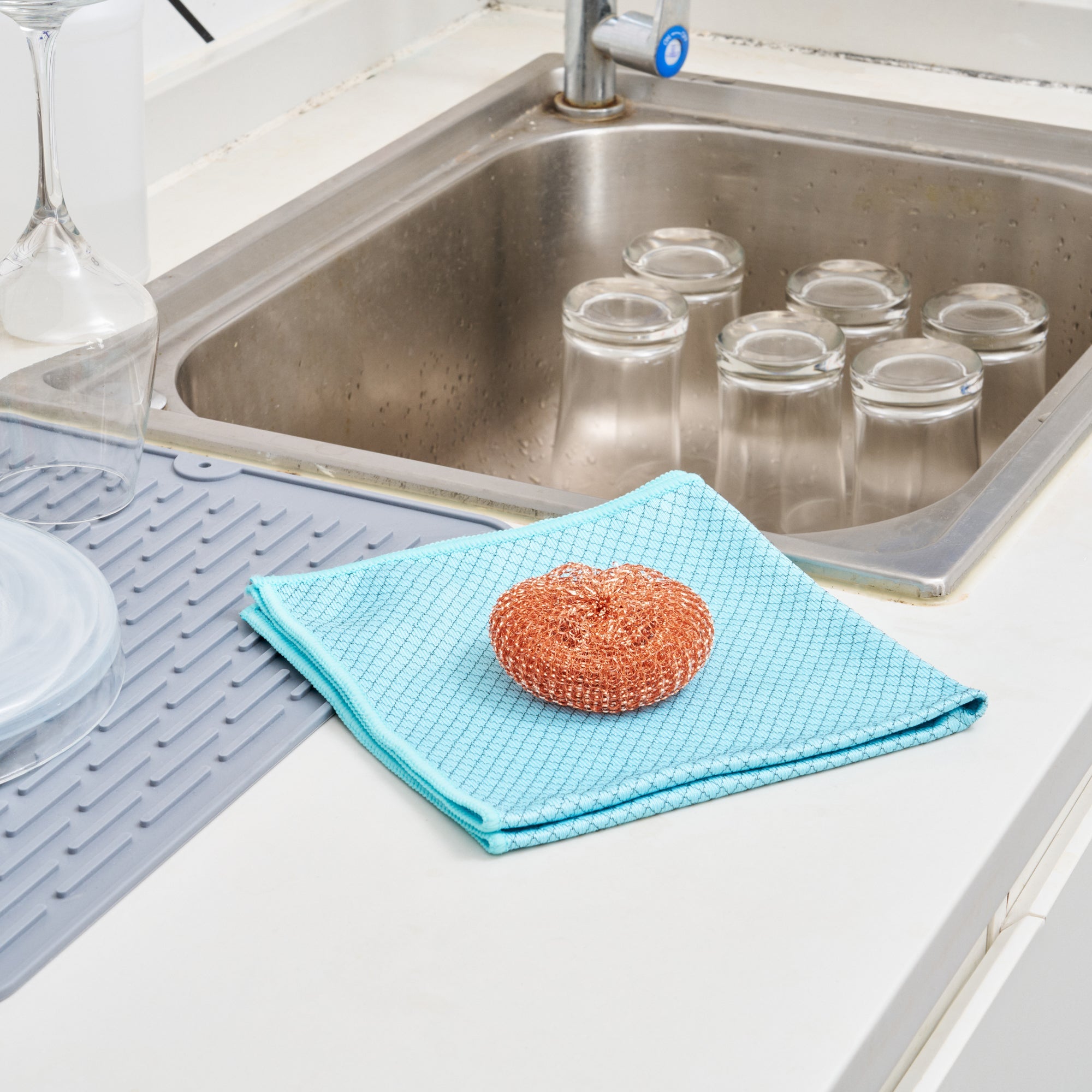 Clean Tek Professional Copper-Coated Steel Scrubber - 120 count box