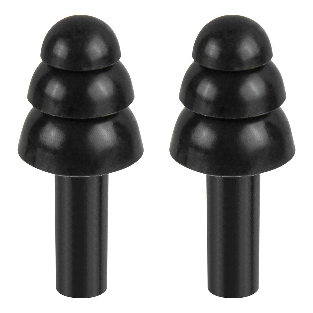 Be Safe Black Silicone Uncorded Earplugs - 10 pairs