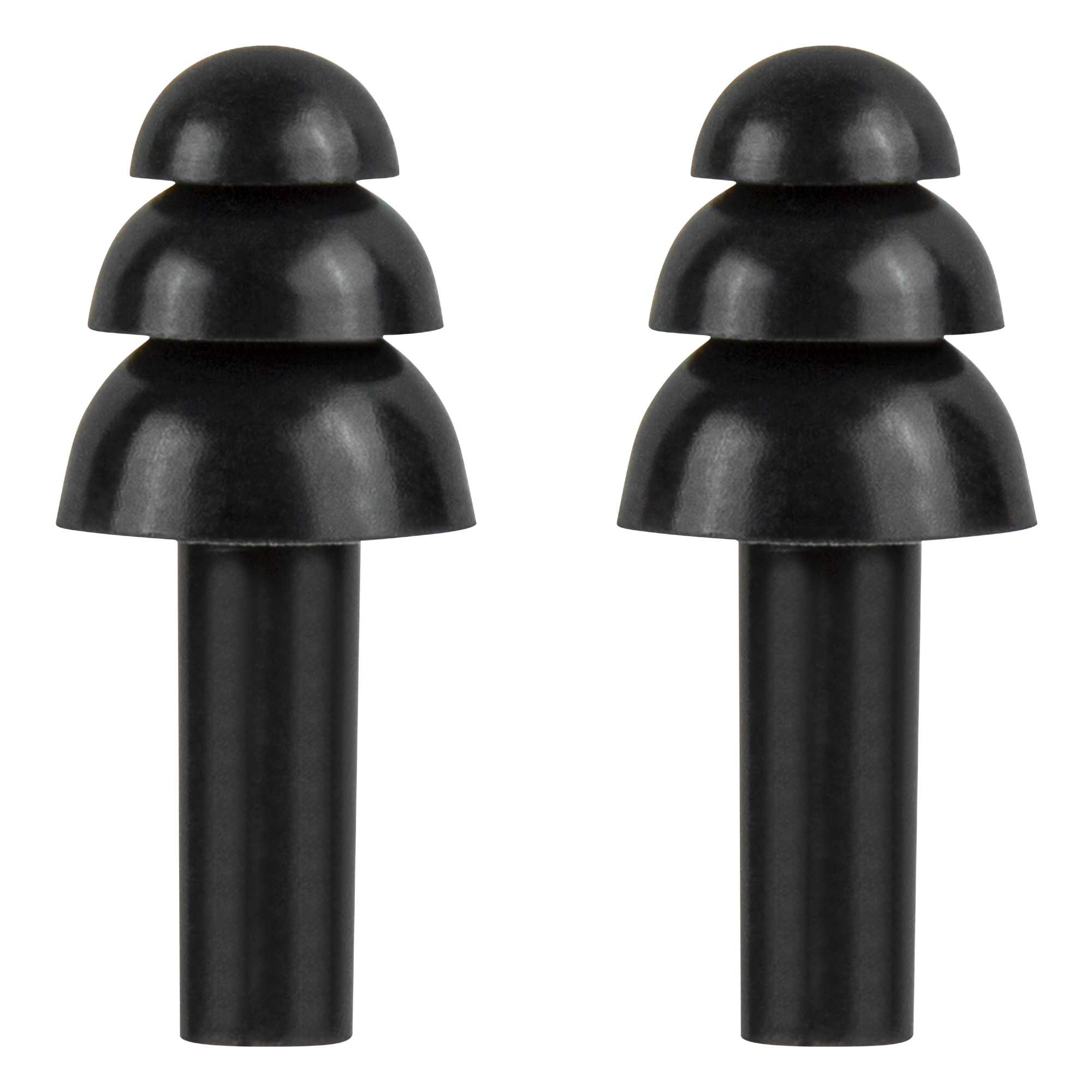 Be Safe Black Silicone Uncorded Earplugs - 10 pairs