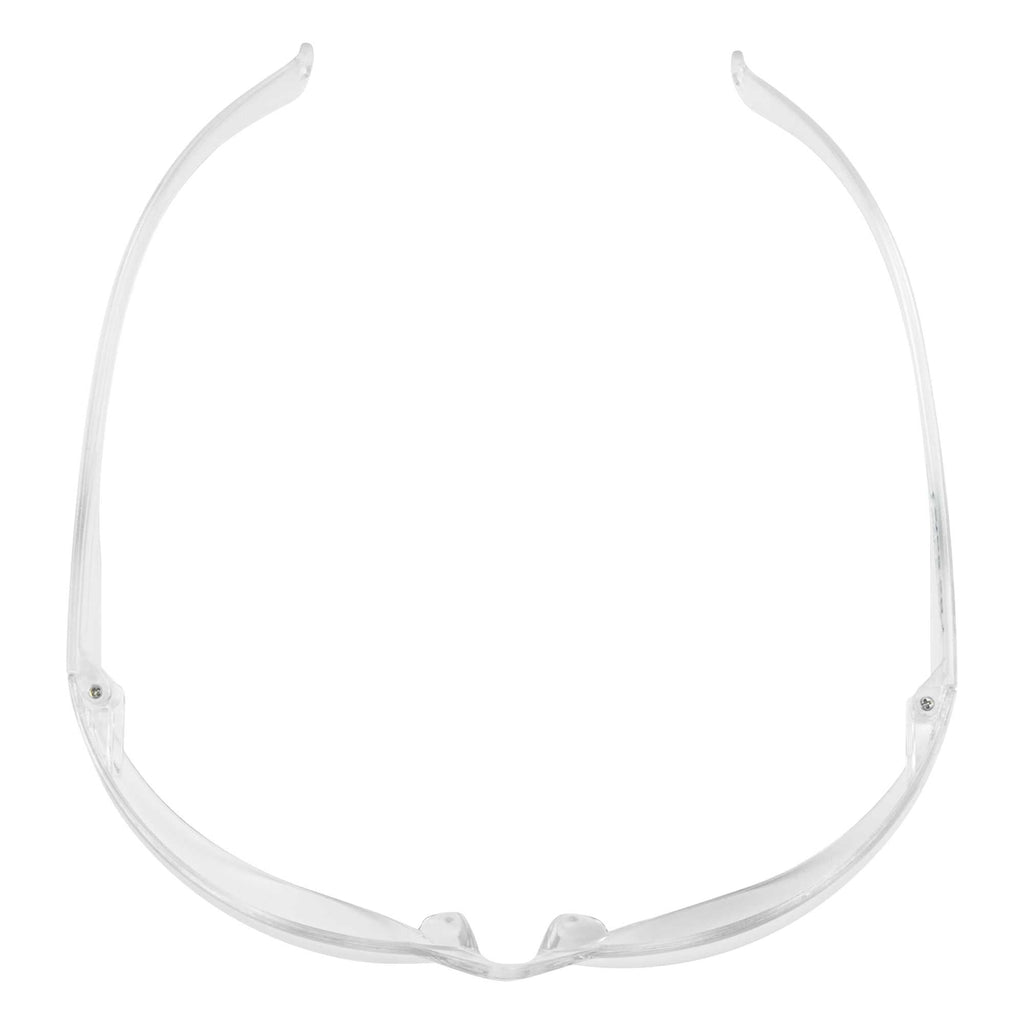 Be Safe Safety Glasses - Anti-Fog, Clear Frame with Clear Lens - 1 count box