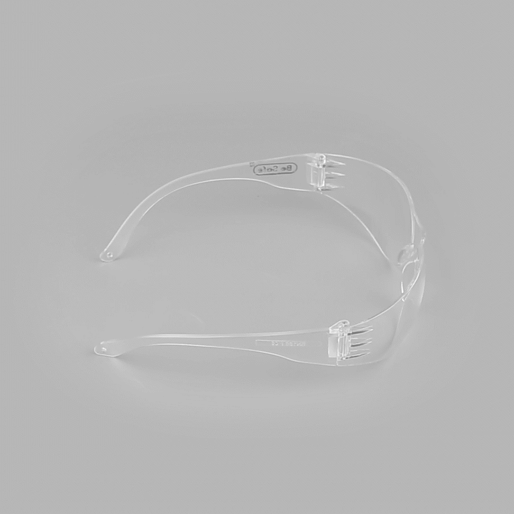 Be Safe Safety Glasses - Anti-Fog, Clear Frame with Clear Lens - 10 count box