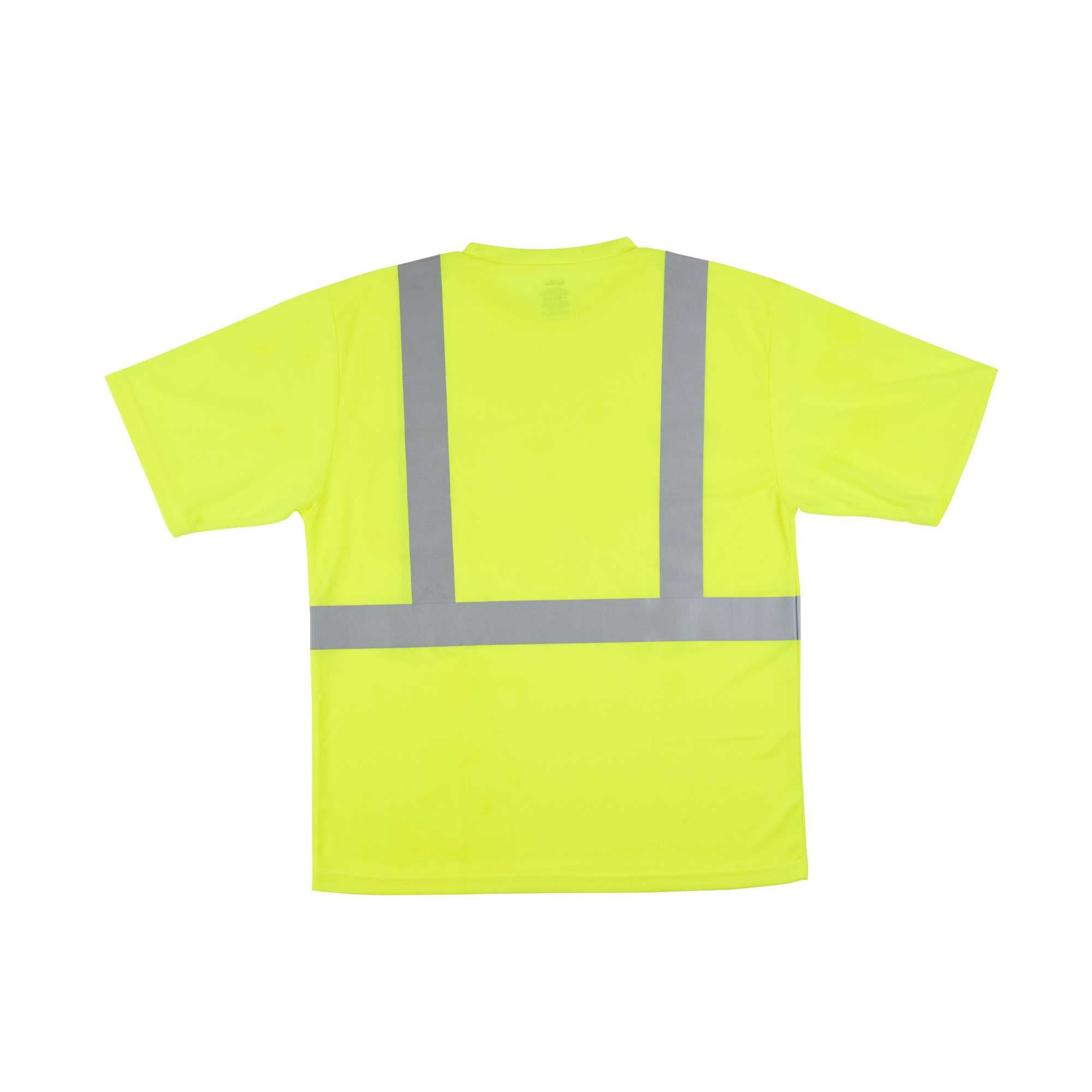 Be Safe Type R Class 2 Lime L High Visibility Mesh Safety Shirt - Short Sleeve, Reflective Tape - 20 count box