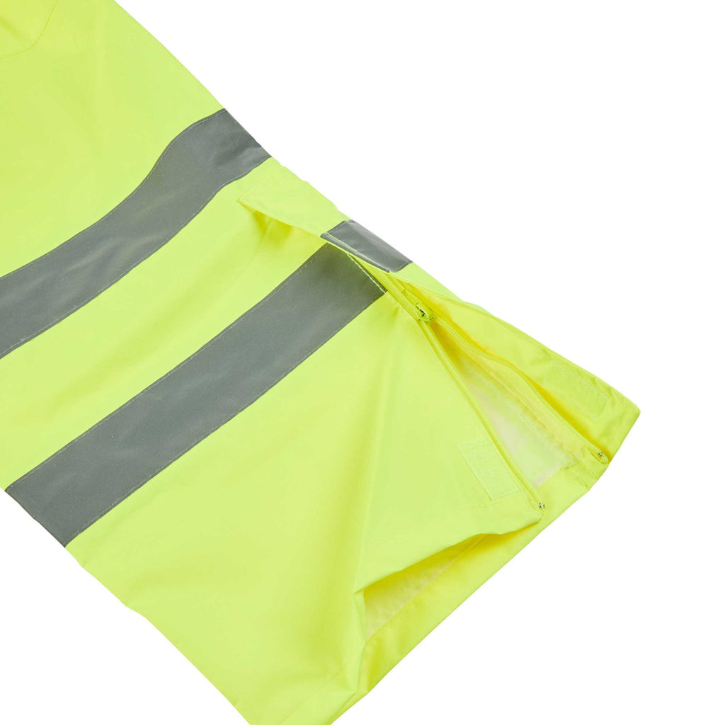 Be Safe Class E Lime 2XL High Visibility Lightweight Rain Pants - Reflective Tape - 20 count box