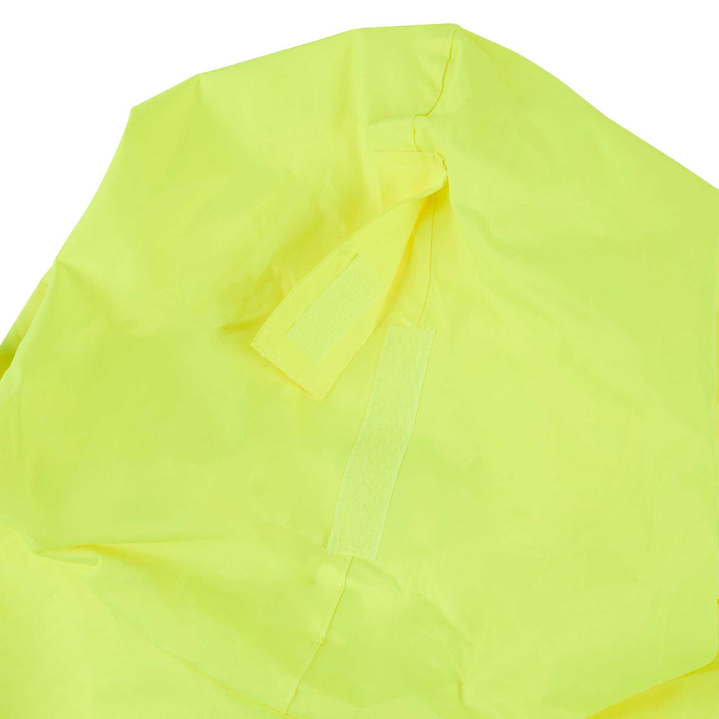 Be Safe Type R Class 3 Lime One Size Fits All High Visibility Lightweight Rain Poncho - Reflective Tape - 1 count box