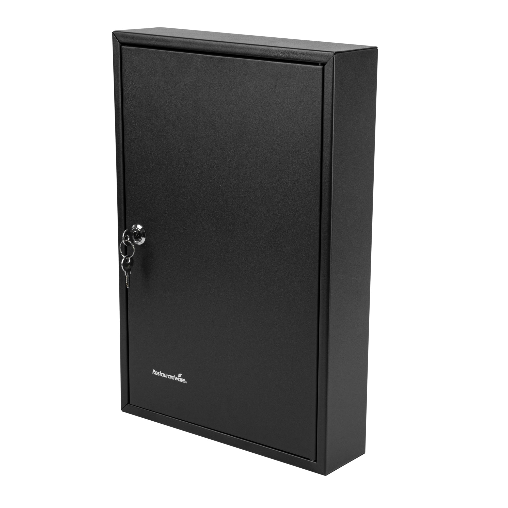 Be Safe Black Steel Wall Mount Key Cabinet Safe - For 64 Keys, with Key Lock - 17 3/4" x 11 3/4" - 1 count box