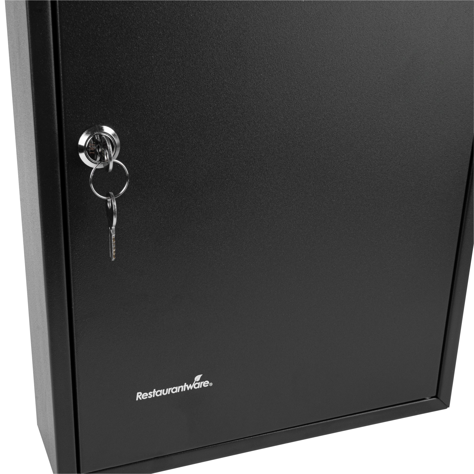Be Safe Black Steel Wall Mount Key Cabinet Safe - For 64 Keys, with Key Lock - 17 3/4" x 11 3/4" - 1 count box