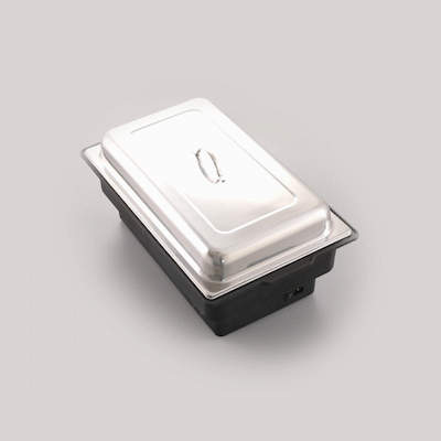 Cater Tek 14 qt Full Size Electric Water Pan / Warmer - Stainless Steel Chafer Cover, Food Pan, 120V, 760W - 1 count box