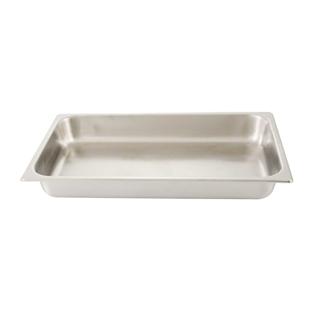 Cater Tek 9 qt Full Size Electric Chafer - Stainless Steel Roll Top Cover, Food Pan, Stand, 120V, 760W - 1 count box