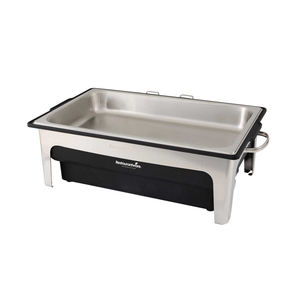 Cater Tek 9 qt Full Size Electric Chafer - Stainless Steel Chafer Cover, Food Pan, Stand, 120V, 760W - 1 count box