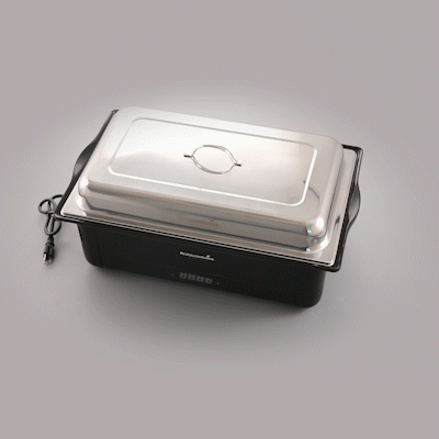 Cater Tek 14 qt Full Size Electric Chafer - Food Pan, Digital Temperature Control, 120V, 760W - 1 count box