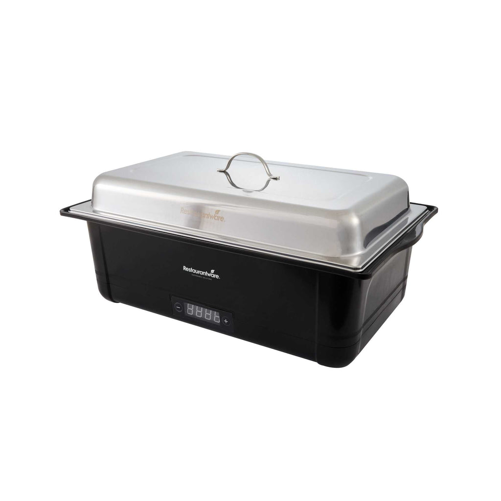 Cater Tek 14 qt Full Size Electric Chafer - Food Pan, Digital Temperature Control, 120V, 760W - 1 count box