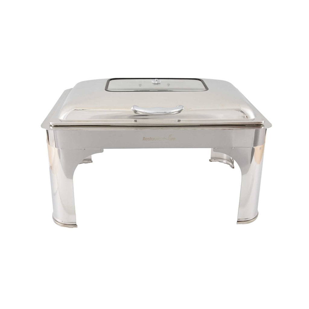 Cater Tek 14 qt Full Size Electric Chafer - Hinged Lid, Food Pan, Stand, Digital Temperature Control, 120V, 760W - 1 count box