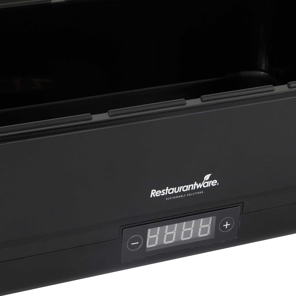 Cater Tek 14 qt Full Size Electric Chafer - Hinged Lid, Food Pan, Stand, Digital Temperature Control, 120V, 760W - 1 count box