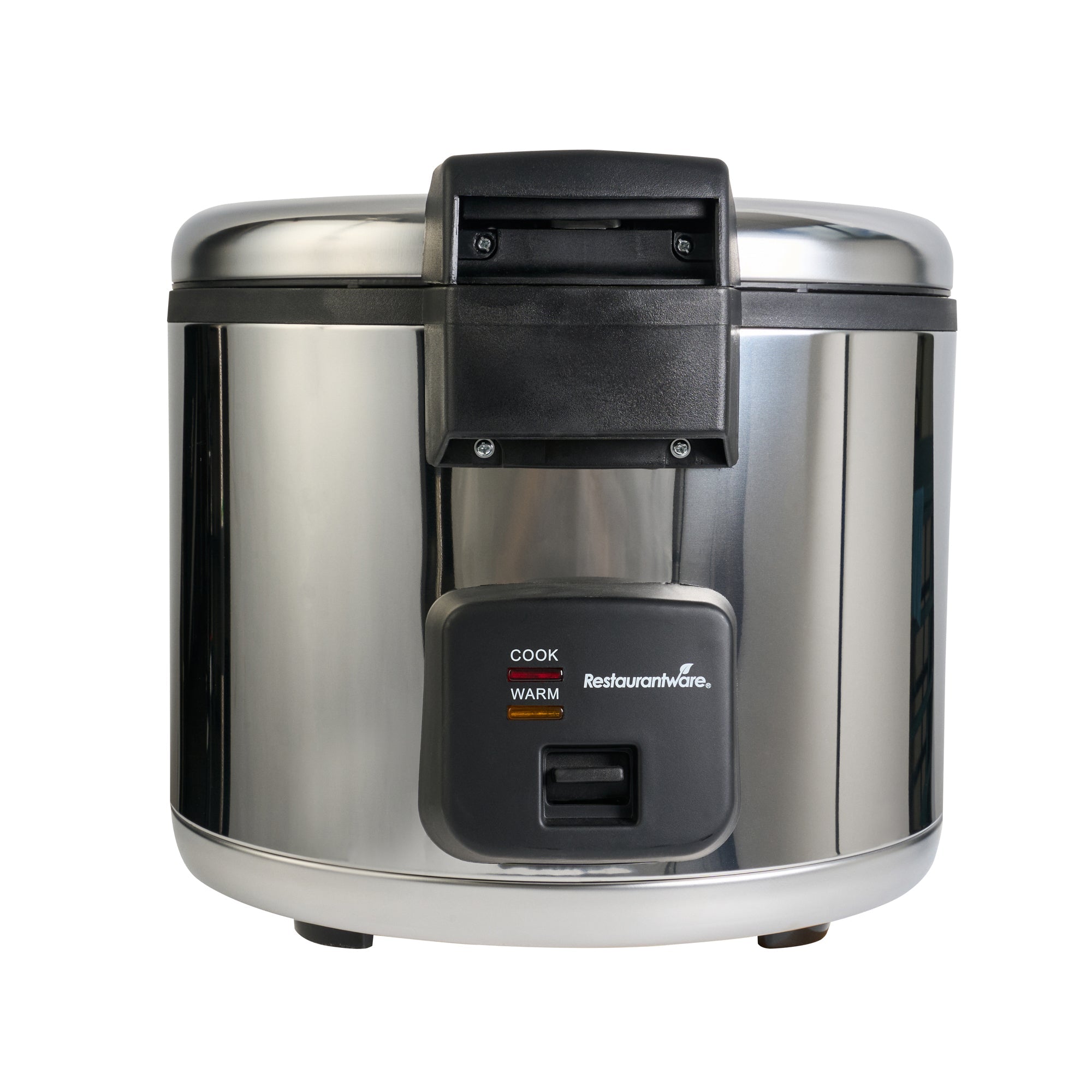 Kitchen Tek 70 Cup (35 Cup Raw) Steel Electric Rice Cooker / Warmer - with Hinged Lid, 110-120V, 1650W - 1 count box