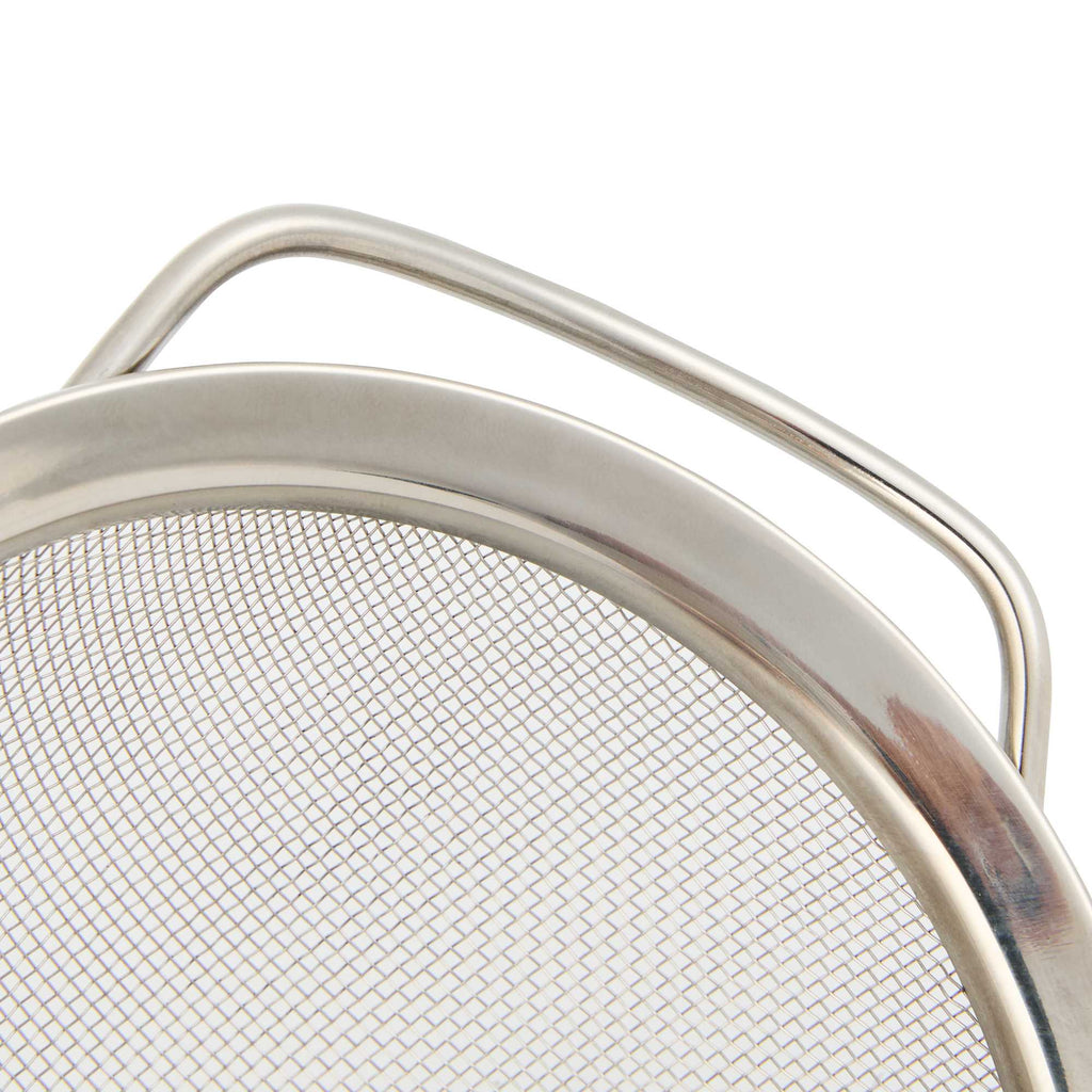 Comfy Grip Round Stainless Steel Extra Fine Mesh Strainer - with Silicone Handle - 7" - 1 count box