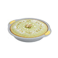 Pastry Tek Round Gray Silicone Cake Pan - Non-Stick, with Handles - 11 1/4" x 10 1/4" x 1 3/4" - 10 count box