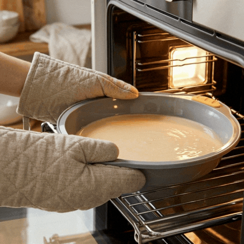 Pastry Tek Round Gray Silicone Cake Pan - Non-Stick, with Handles - 11 1/4" x 10 1/4" x 1 3/4" - 40 count box