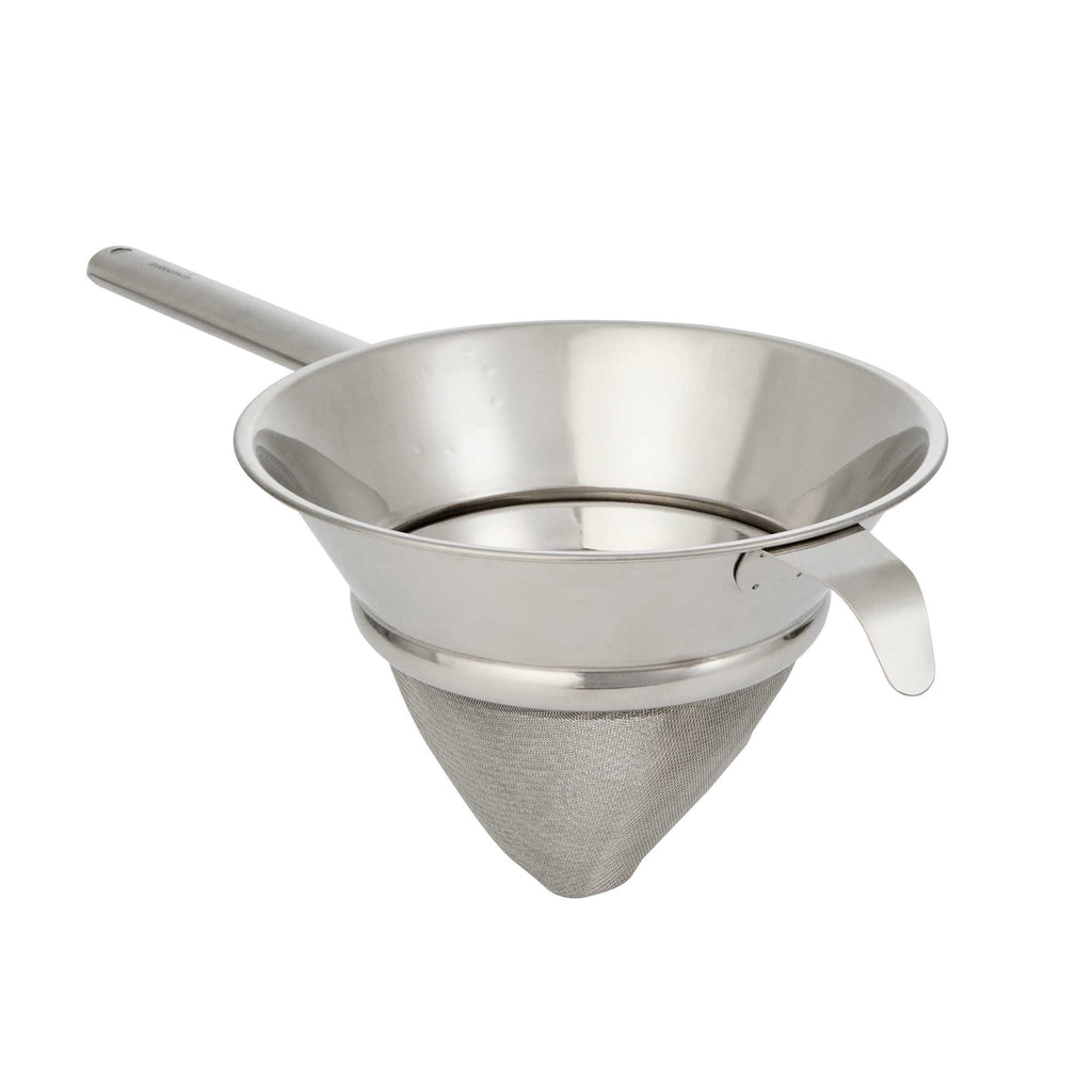 Met Lux Stainless Steel Bouillon / Chinois Strainer - Extra Fine Mesh - 8" - 1 count box