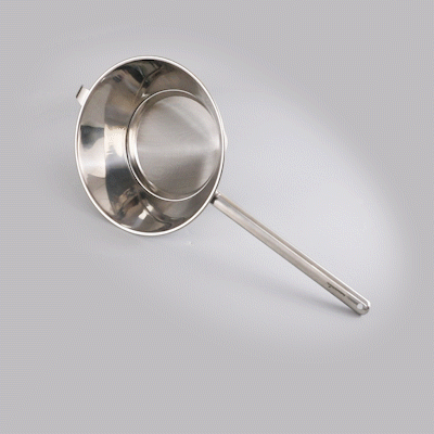 Met Lux Stainless Steel Bouillon / Chinois Strainer - Extra Fine Mesh - 11 3/4" - 1 count box