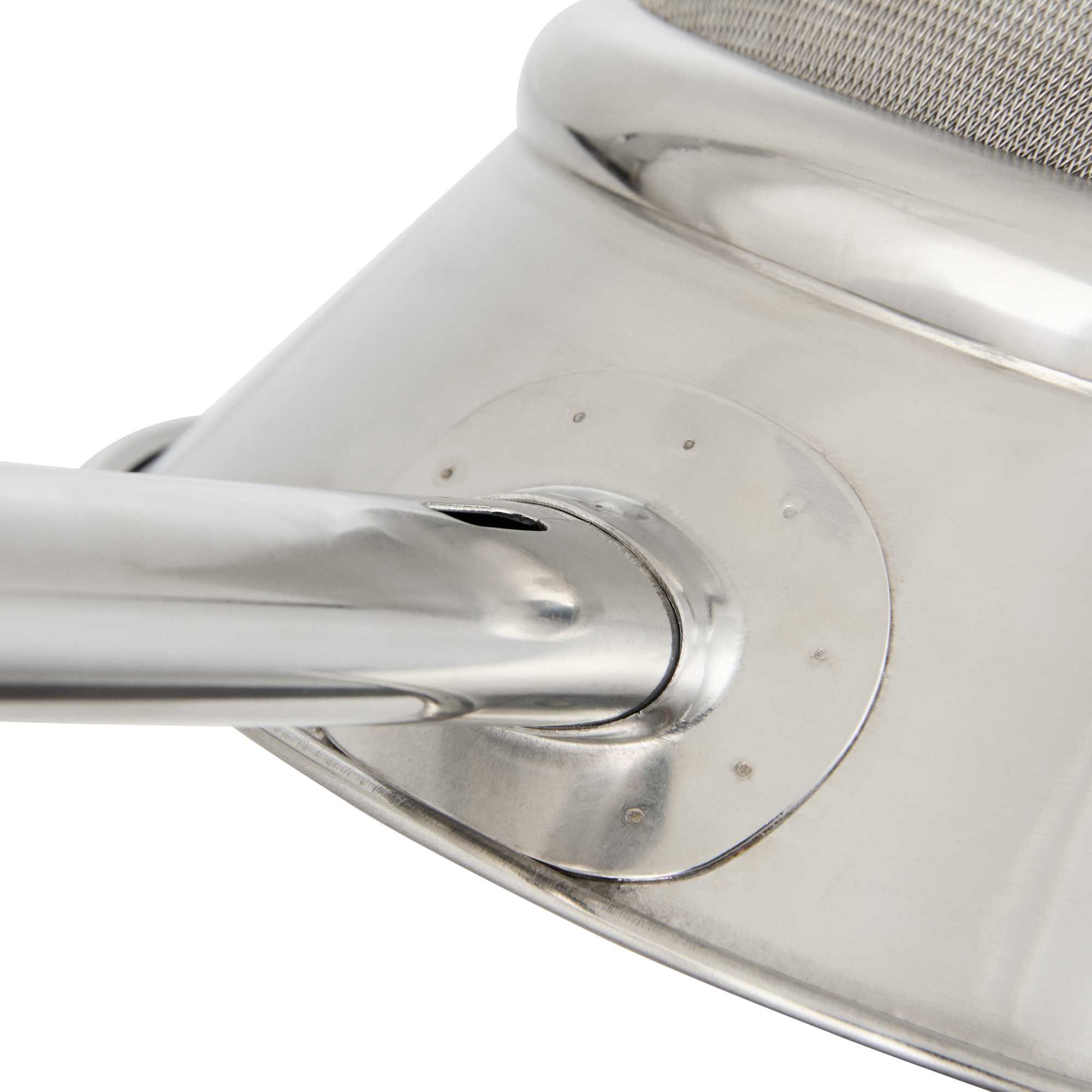Met Lux Stainless Steel Bouillon / Chinois Strainer - Extra Fine Mesh - 11 3/4" - 1 count box