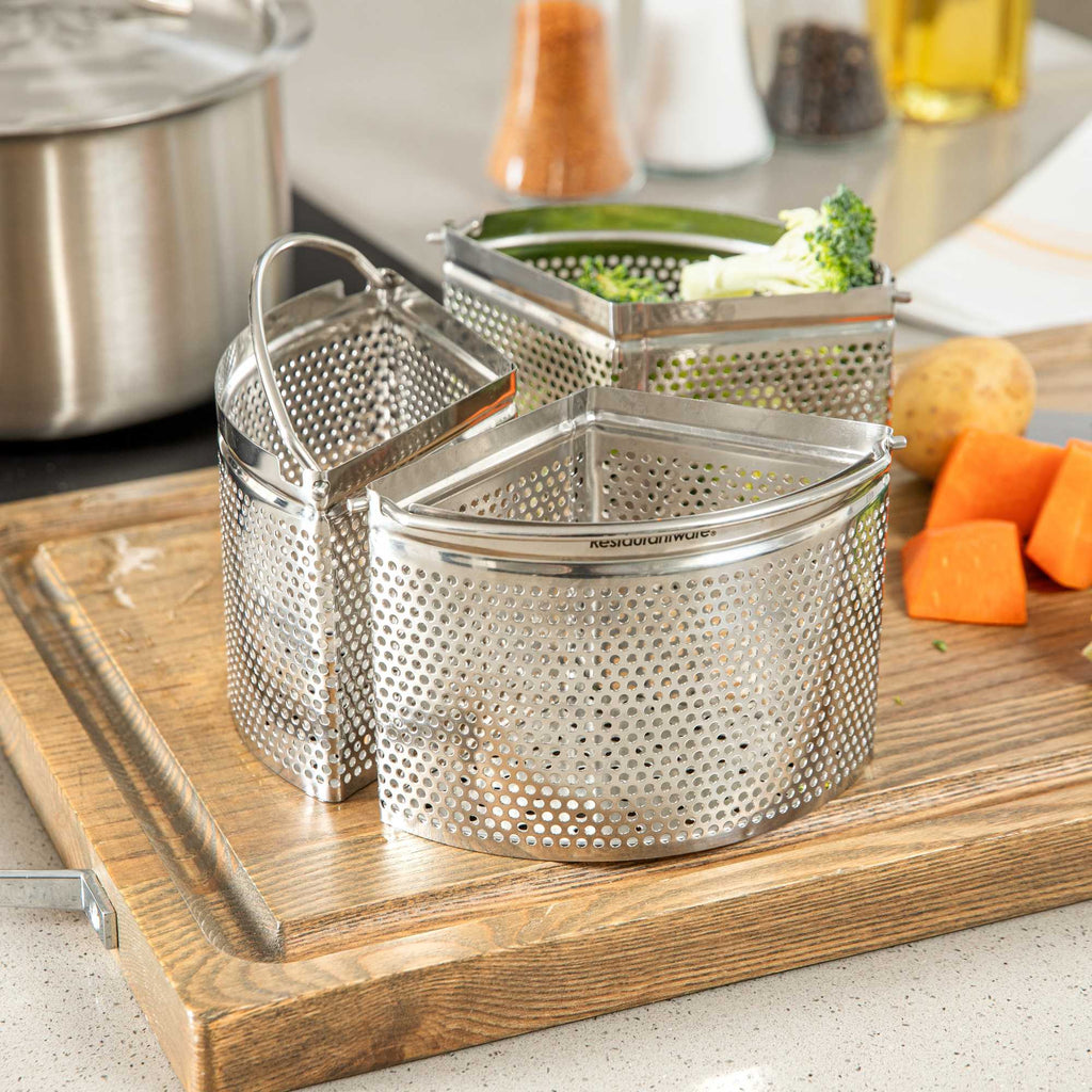 Met Lux 3-Piece 18 cm Stainless Steel Saucepan Divider - 1 count box