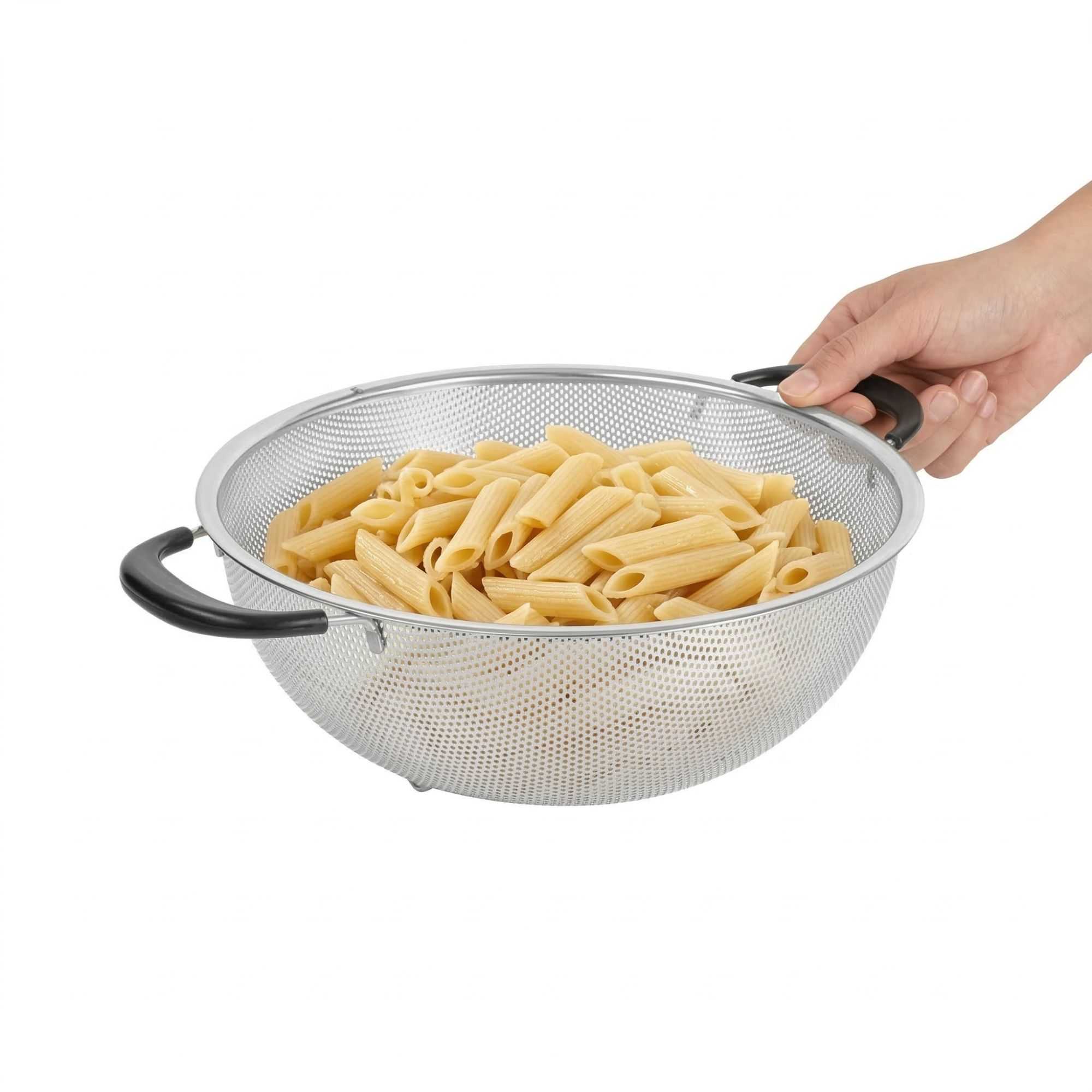 Met Lux 5 qt Stainless Steel Mesh Colander - with Handles - 1 count box
