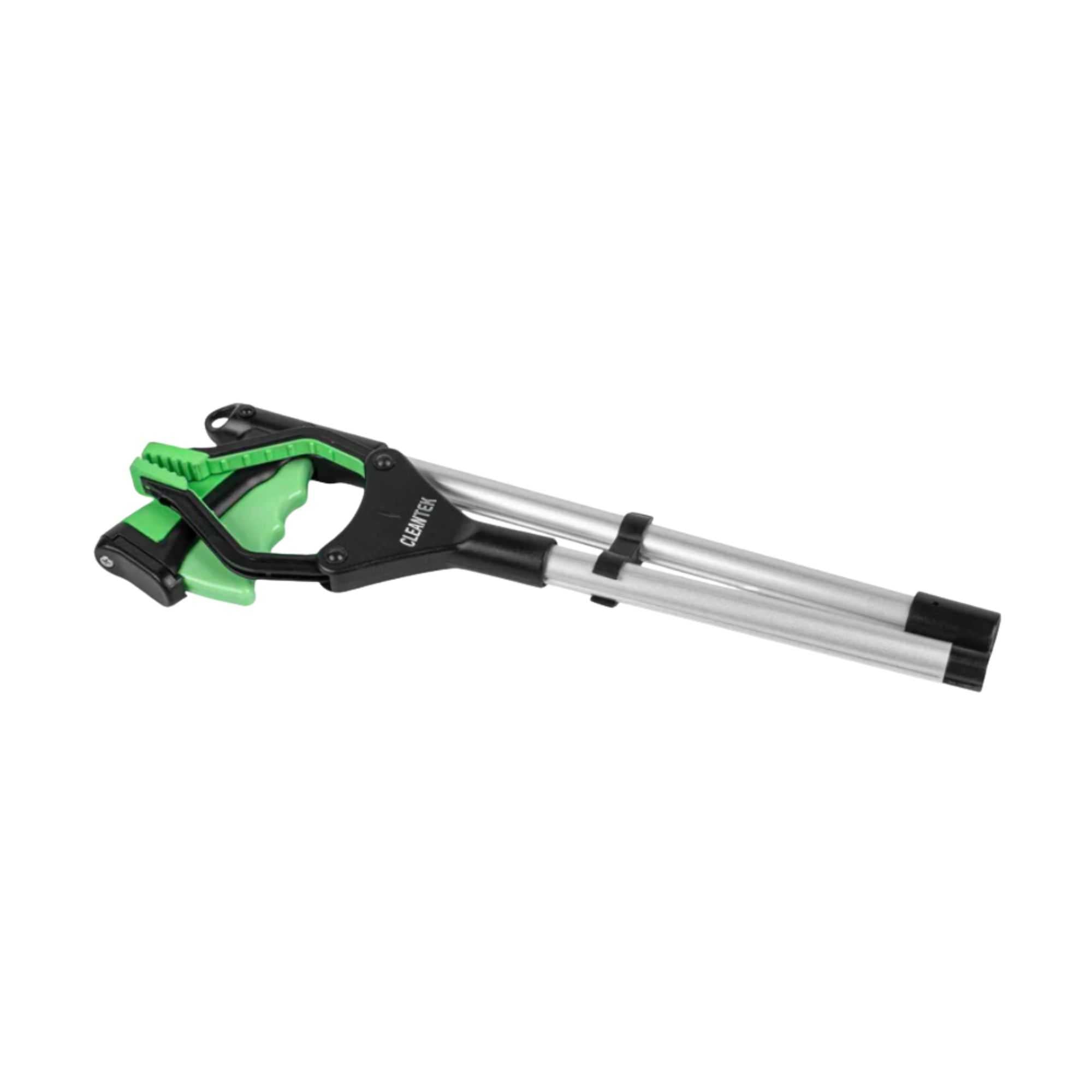 Clean Tek Professional 2-Fold Pick-Up Reaching Grabber Tool - Magnetic Tip, 360 Degree Rotating Head, Trigger Grip - 32 1/4" - 1 count box