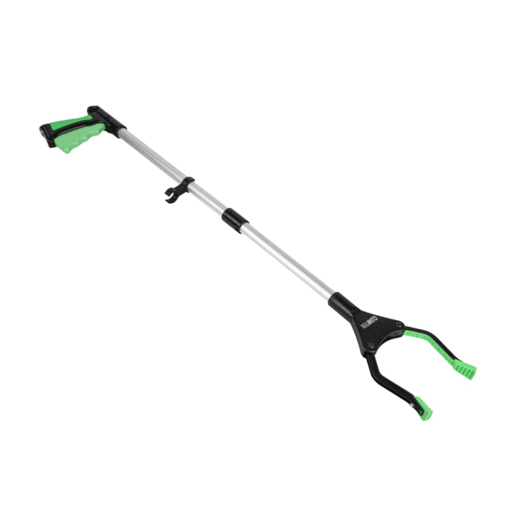 Clean Tek Professional 2-Fold Pick-Up Reaching Grabber Tool - Magnetic Tip, 360 Degree Rotating Head, Trigger Grip - 32 1/4" - 10 count box