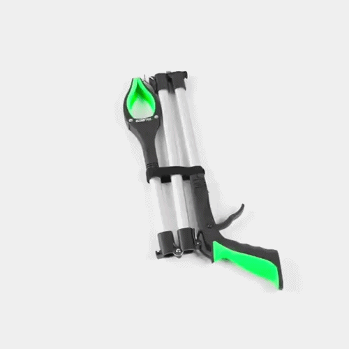 Clean Tek Professional 3-Fold Pick-Up Reaching Grabber Tool - Magnetic Tip, 360 Degree Rotating Head, Trigger Grip - 43" - 10 count box