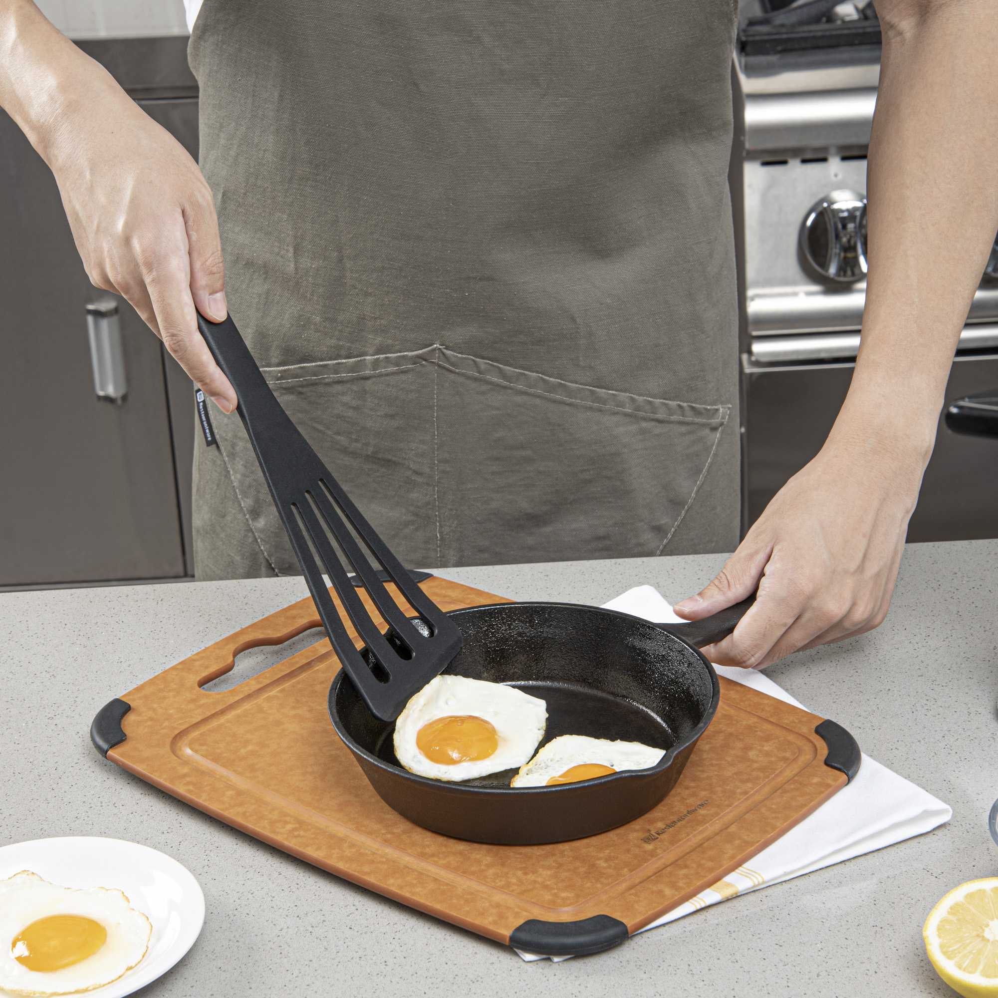 Met Lux Black Silicone High Temperature Slotted Turner / Spatula - 12 1/4" - 1 count box