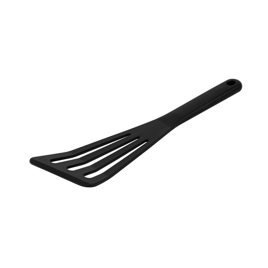 Met Lux Black Silicone High Temperature Slotted Turner / Spatula - 12 1/4" - 200 count box