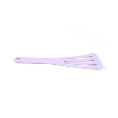 Met Lux Purple Silicone High Temperature Slotted Turner / Spatula - 12 1/4" - 200 count box