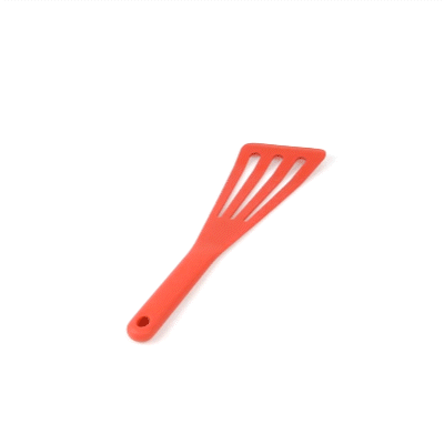Met Lux Red Silicone High Temperature Slotted Turner / Spatula - 12 1/4" - 1 count box
