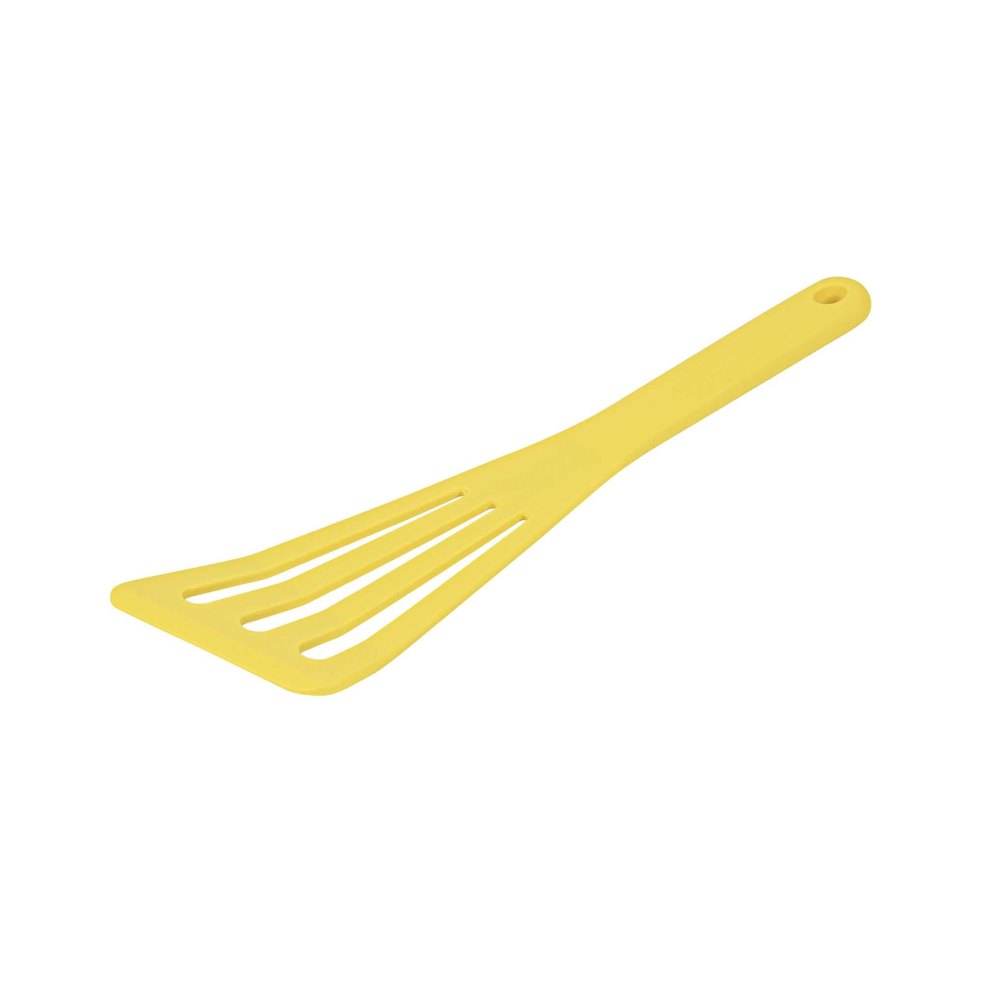 Met Lux Yellow Silicone High Temperature Slotted Turner / Spatula - 12 1/4" - 1 count box