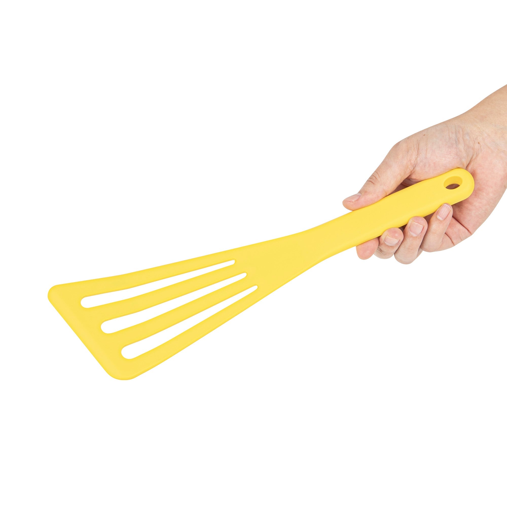 Met Lux Yellow Silicone High Temperature Slotted Turner / Spatula - 12 1/4" - 200 count box