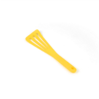 Met Lux Yellow Silicone High Temperature Slotted Turner / Spatula - 12 1/4" - 200 count box