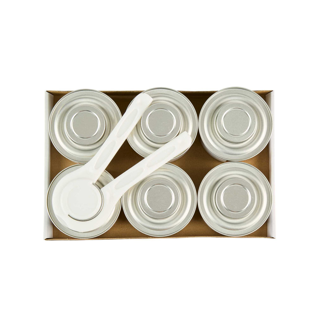 Fire Tek 6 Hour Wick Chafing Fuel - 6 Pack, with Safety Twist Cap and Lid Opener - 4 count box