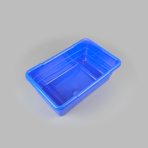 Met Lux Blue Meat Lug / Tote Box - 25" x 16" x 8 3/4" - 1 count box