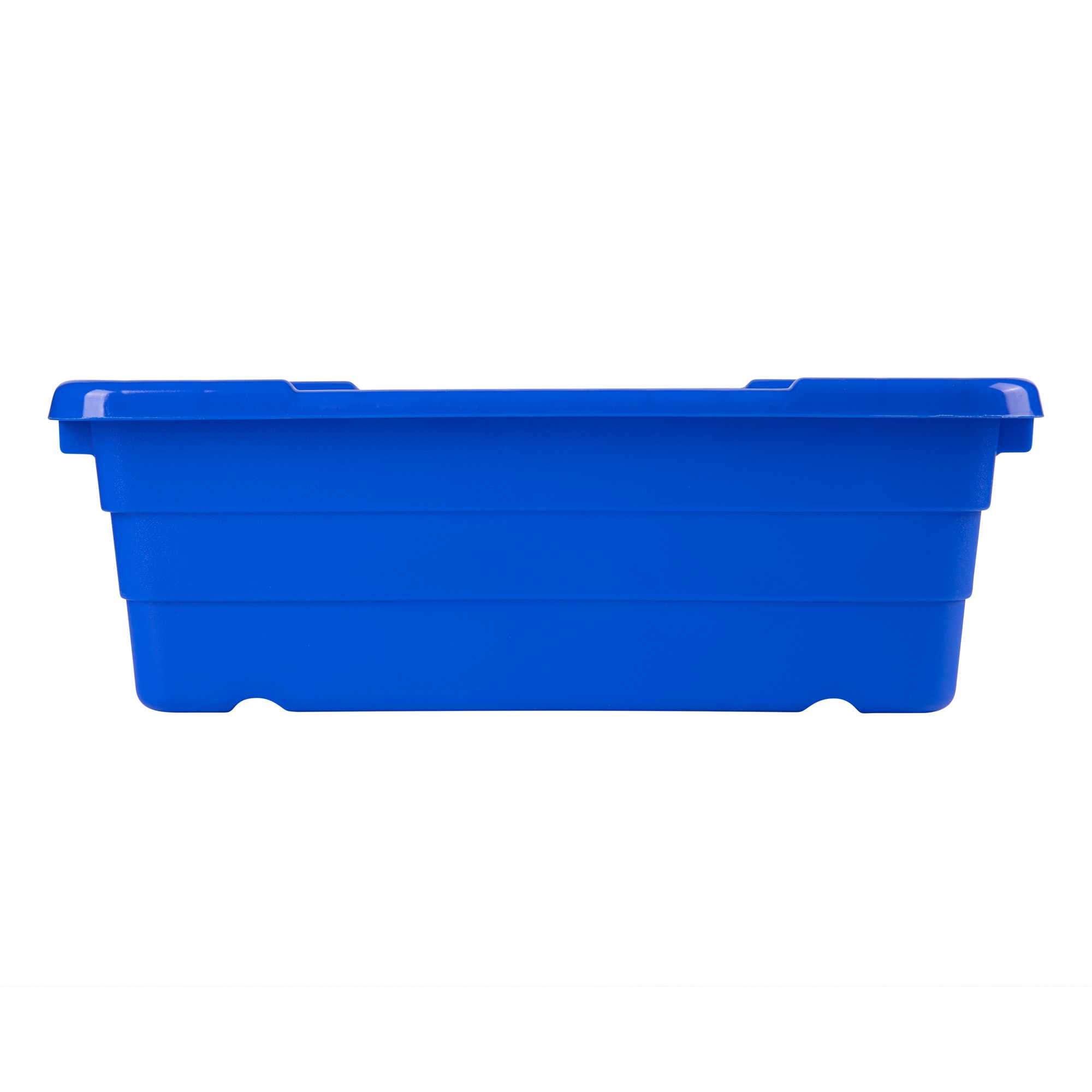 Met Lux Blue Meat Lug / Tote Box - 25" x 16" x 8 3/4" - 1 count box