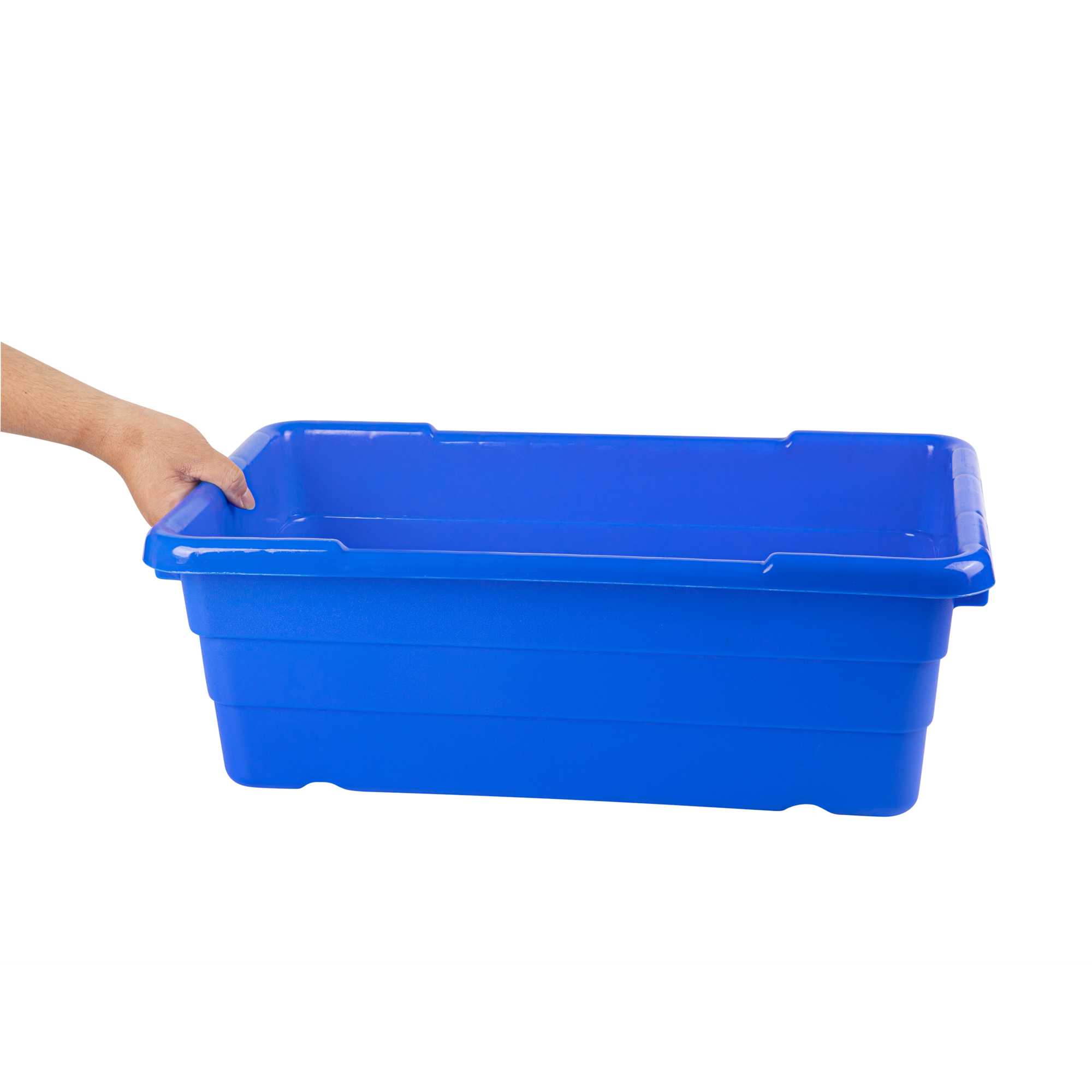 Met Lux Blue Meat Lug / Tote Box - 25" x 16" x 8 3/4" - 10 count box