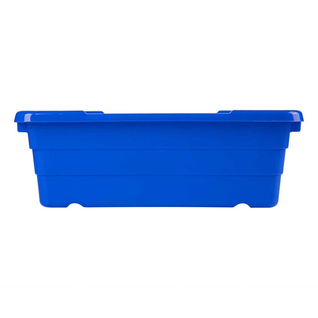 Met Lux Blue Meat Lug / Tote Box - 25" x 16" x 8 3/4" - 10 count box