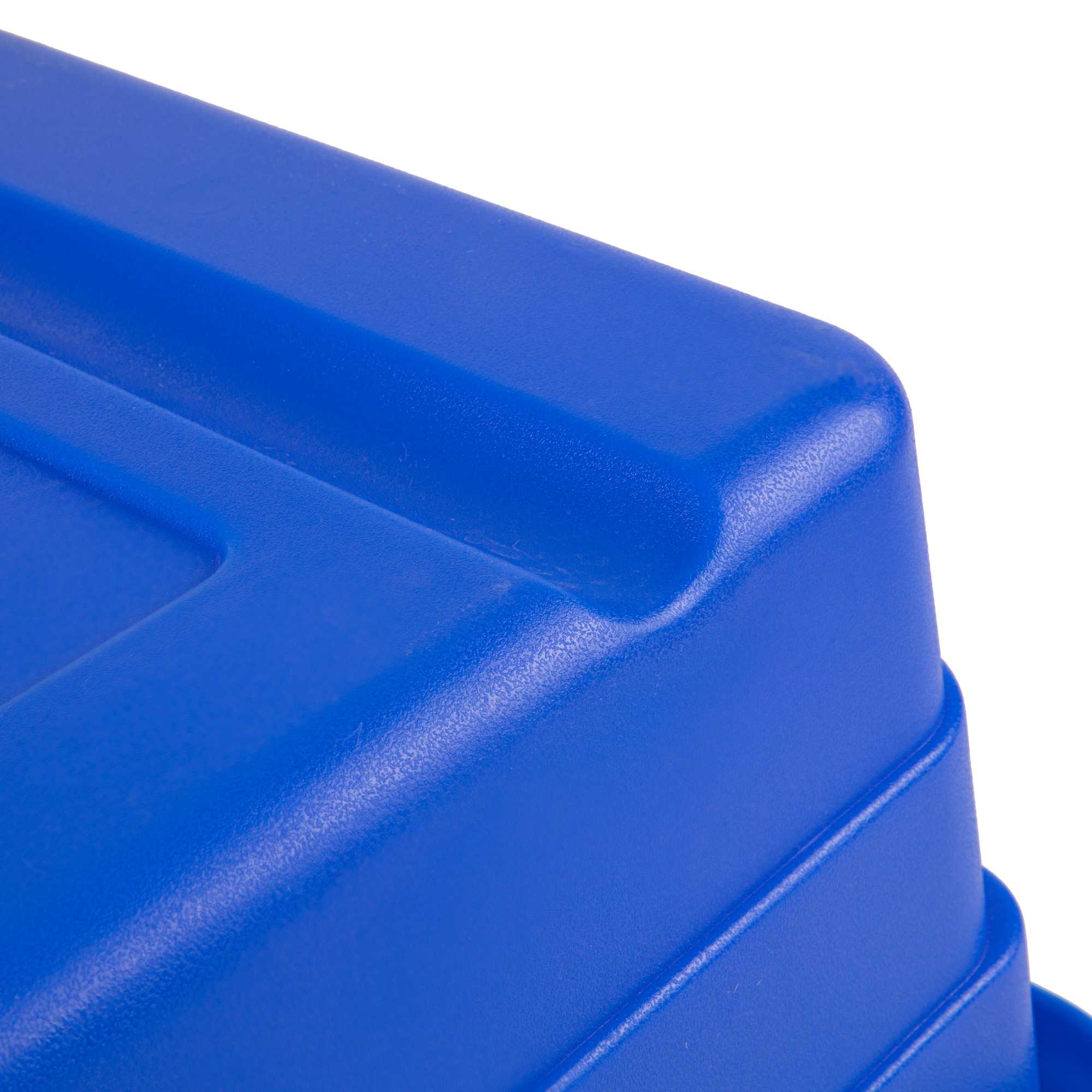 Met Lux Blue Meat Lug / Tote Box - 25" x 16" x 8 3/4" - 10 count box