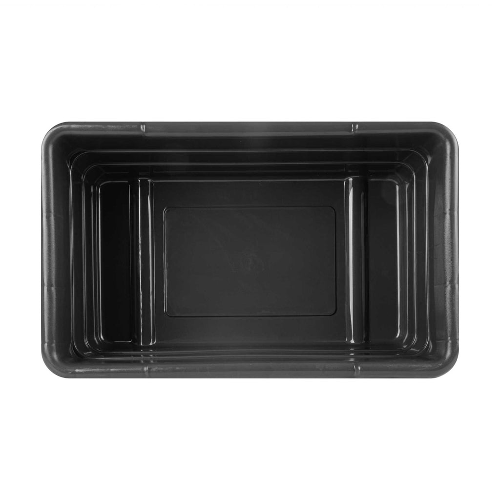 Met Lux Dark Gray Meat Lug / Tote Box - 25" x 16" x 8 3/4" - 10 count box