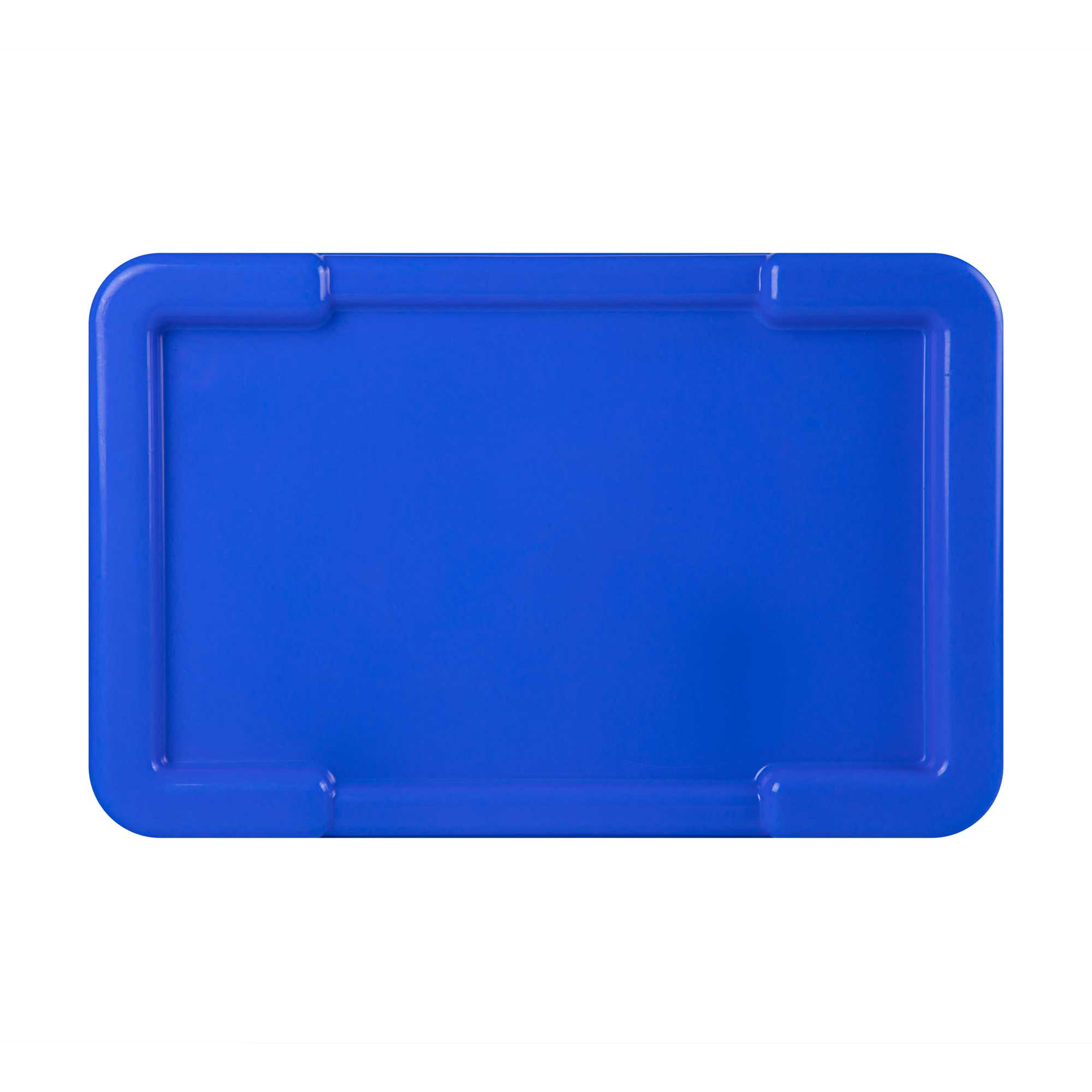 Met Lux Blue Recessed Lid - Fits Meat Lug / Tote Box - 25" x 16" - 1 count box