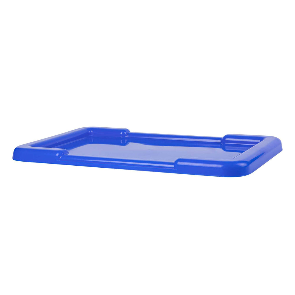 Met Lux Blue Recessed Lid - Fits Meat Lug / Tote Box - 25" x 16" - 10 count box